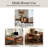 3-Tier Side Shelf Writing Desk in Brown-916588554