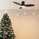 52" Alcena 3 - Blade LED Smart Flush Mount Ceiling Fans with Lights