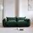 Minarik 2-Seat Chenille Fabric Upholstered Round Arm Sectional Loveseat-1415097765