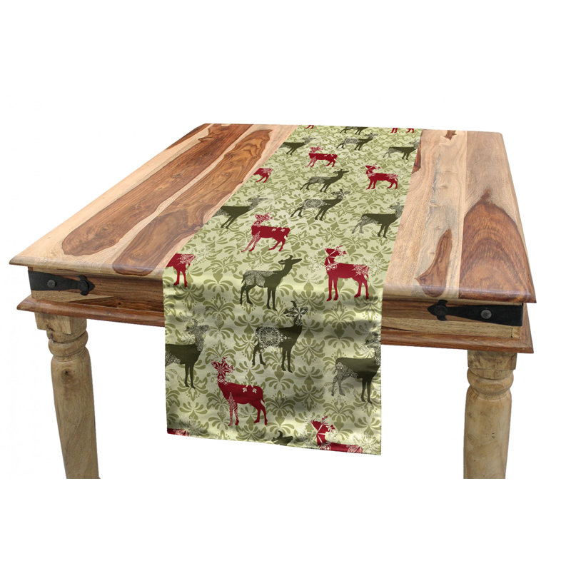 Chemin de table cerf, 120 po x 16 po