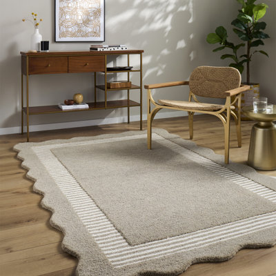 Abstract Wool Hand Tufted Area Rug