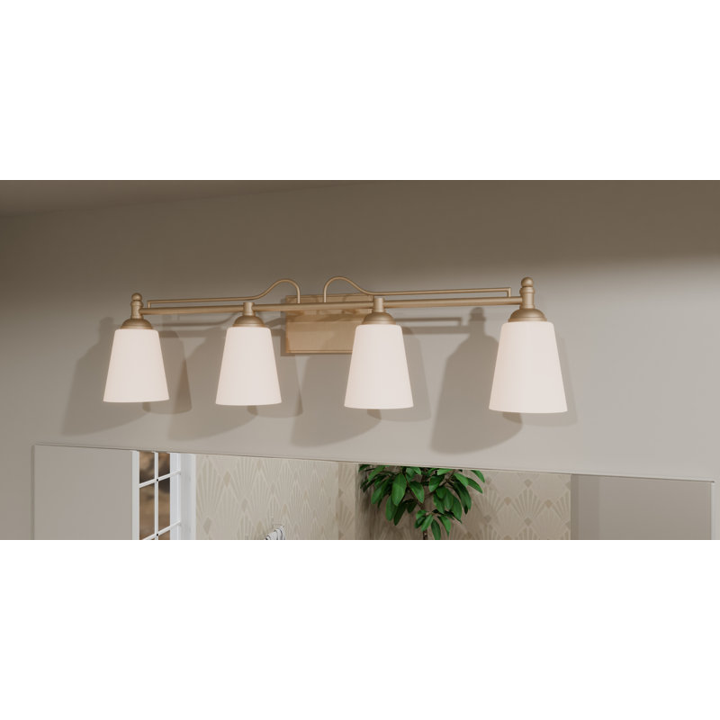 Esther 4-Light Bronze Gold Bath Light