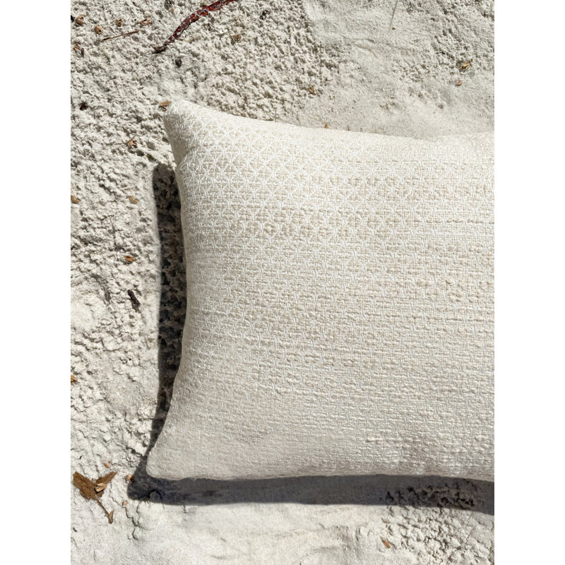 Square Indoor/Outdoor Pillow Cover & Insert, 24" x 24", Beige
