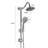 Brushed Nickel 6 Inch Rain Shower Head With Handheld Shower Head Bathroom Rain Shower System