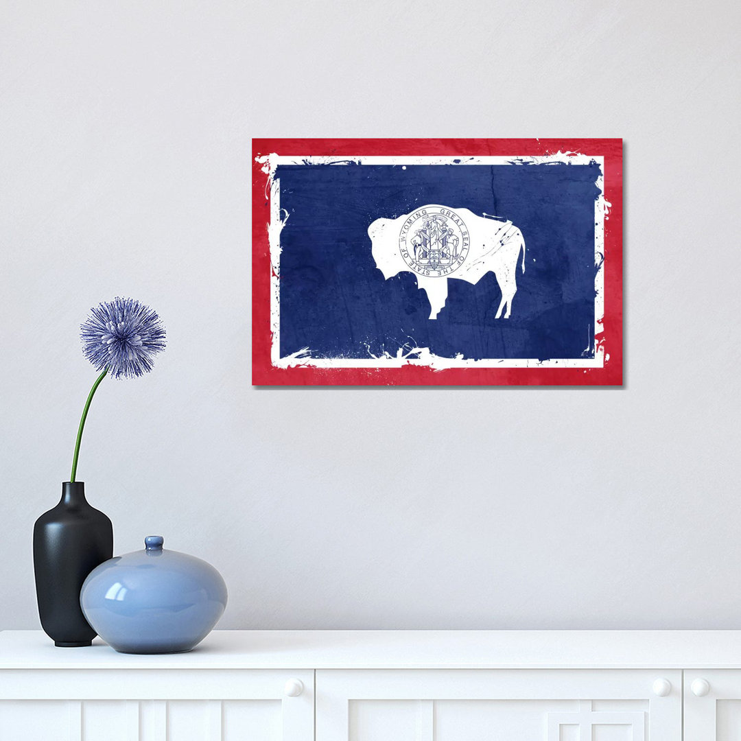 Wyoming Fresh Paint State Flag
