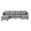 Canapé modulaire en U rembourré en chenille-2131781536-2131781541
