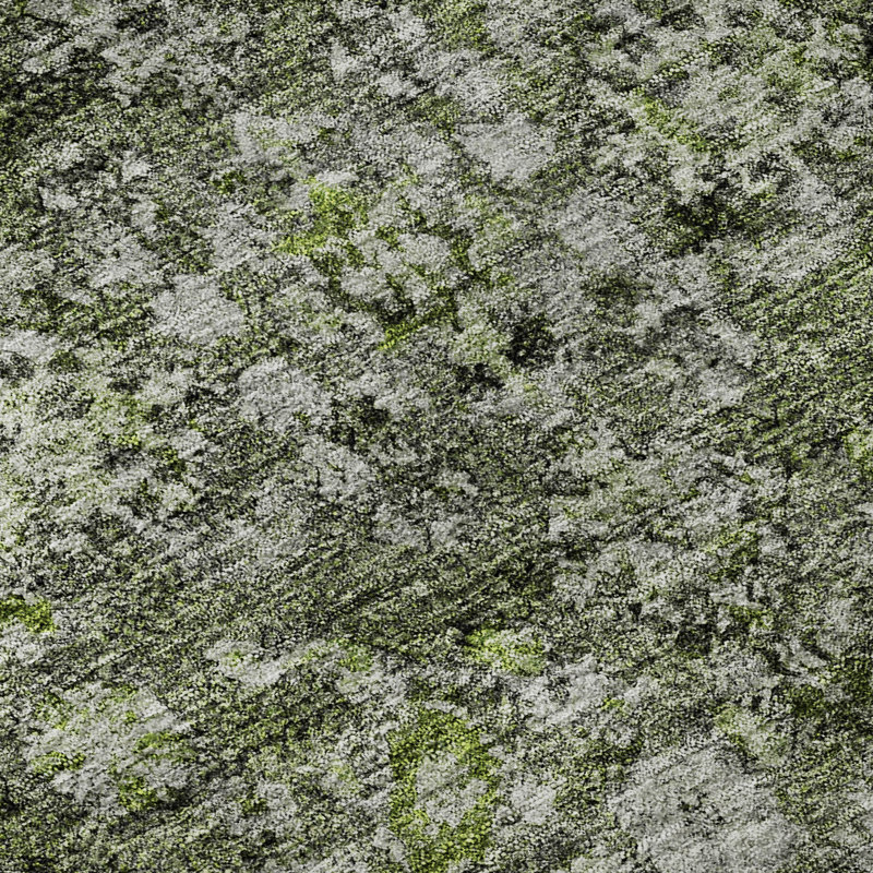 Tapis vert Cerrito lavable à la machine de qualité supérieure, Rectangulaire 3 pi x 5 pi