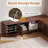 Extendable Breakfast Nook Table Set with Storage Benches & Stools, 6-Piece Corner Dining Table Set-1045191487