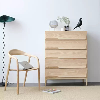 Commode d'appoint en bois simple et moderne