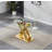 Glass Dining Table Set with Upholstered Dining Chairs, 70" Rectangle Kitchen Table and Chair Set, Clear Glass Dining Room Table Set, Modern Home Kitchen Furniture-1290715444-1290715443-1290715434