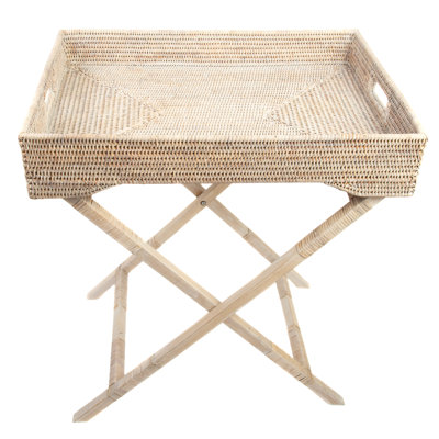 Artifacts Rattan Tray Top End Table