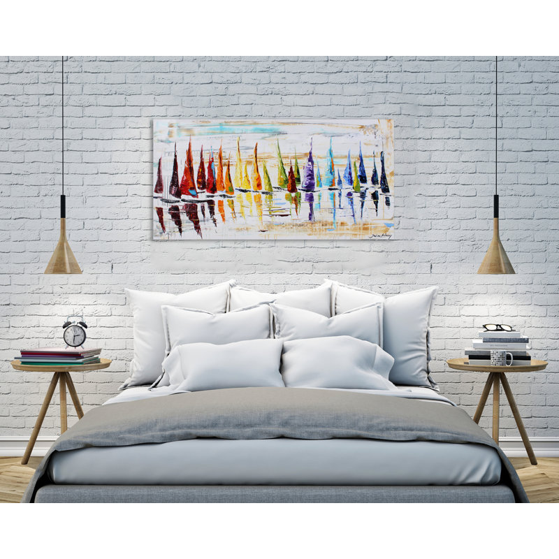 Sailing by Jolina Anthony - Wrapped Canvas Print, 46 cm H x 91 cm W