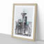 Space Needle in Seattle Washington in Abstract - Picture Frame Graphic Art Print-55726711-55726713