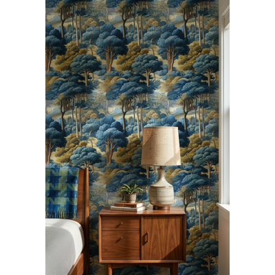 Landscape Wallpaper Trees Traditional Decorative Mural