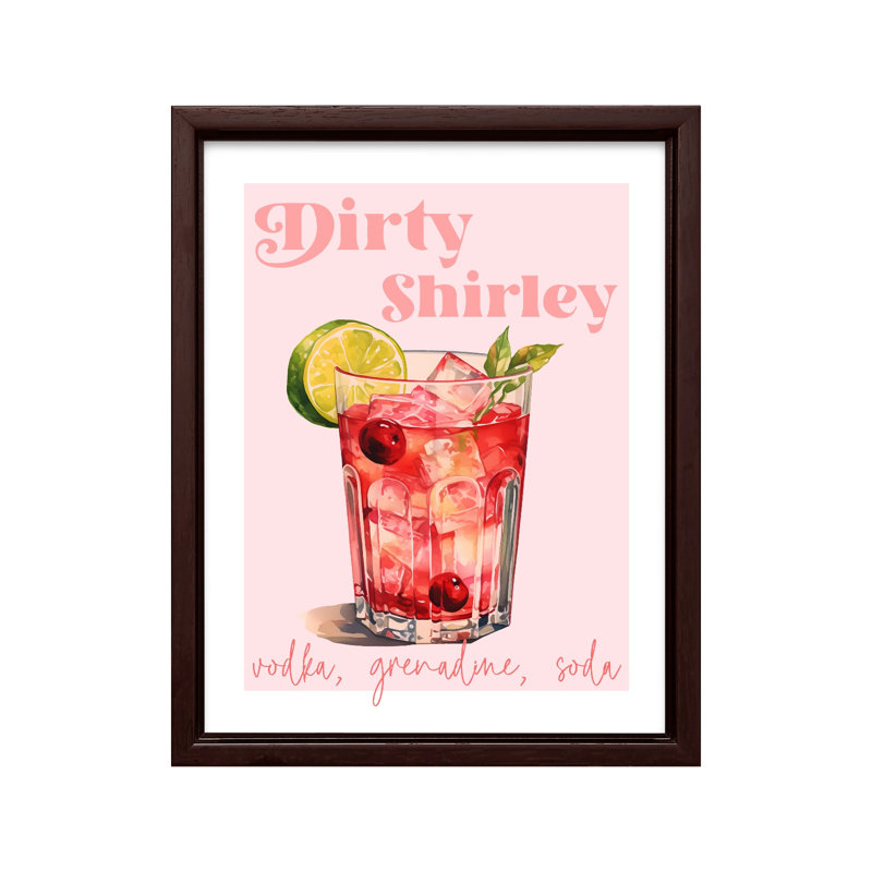 Shirley sale, Canevas, H 08 po x l 10 po, Encadrement brun