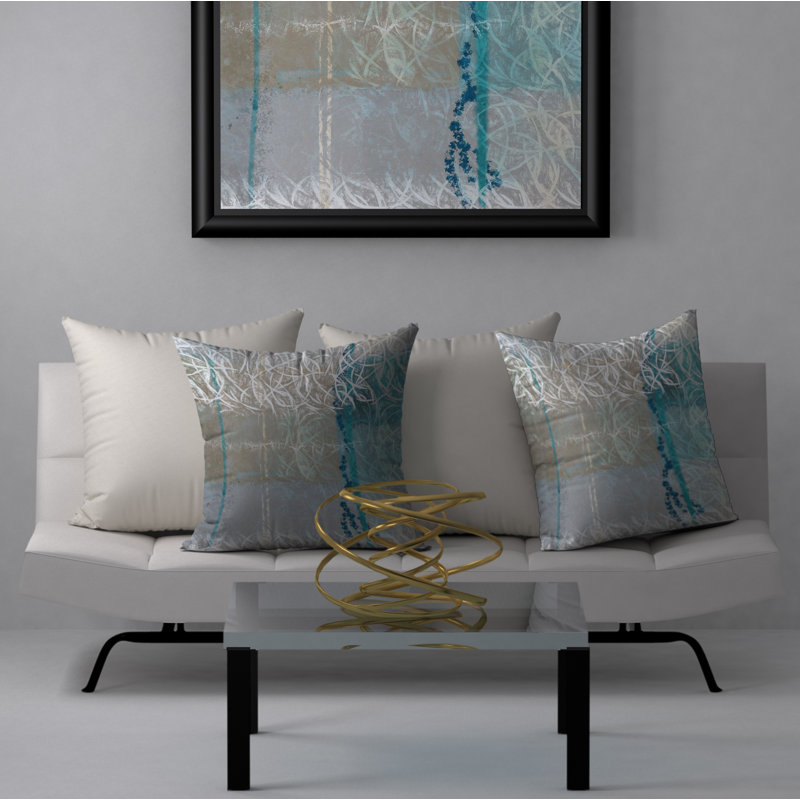 Housse de coussin carrée/insert, 18 po x 18 po