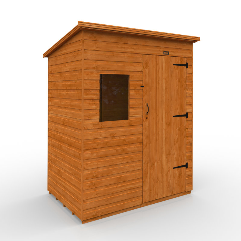 6x4w Tiger Shiplap Extra High Pent