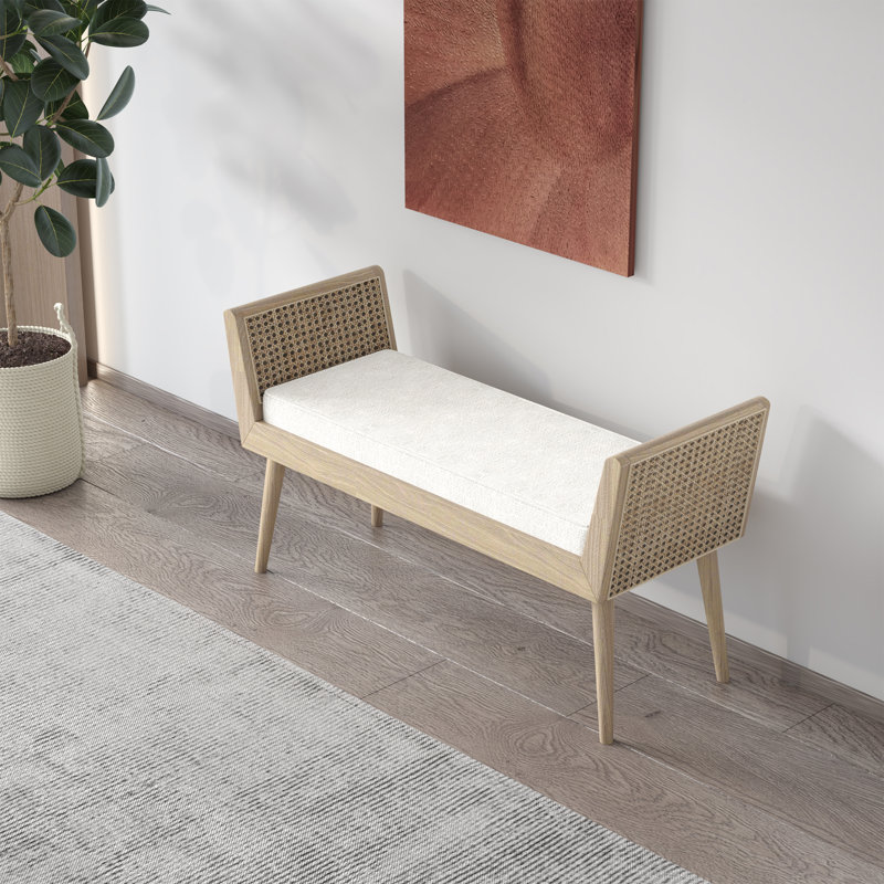 Banc en bois, Blanc