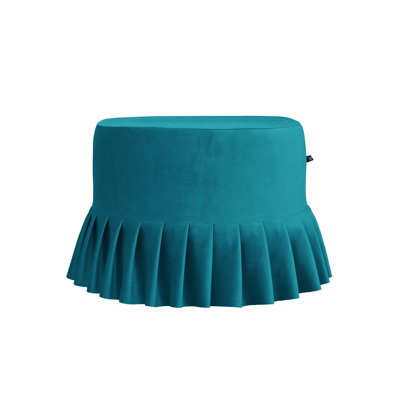 50cm Wide Round Solid Colour Ottoman