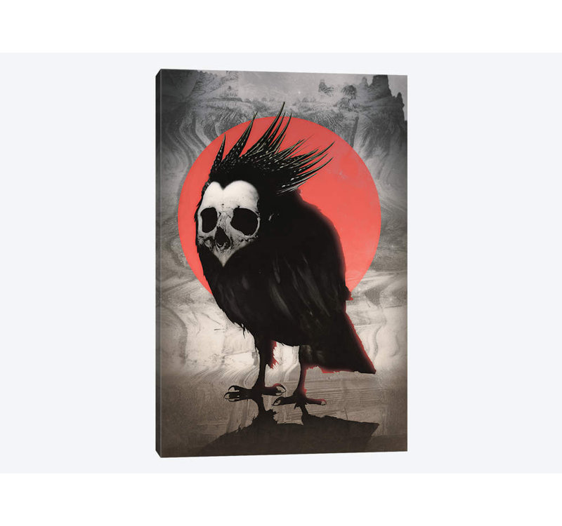 Birdie par Ali Gulec - Estampe numérique sur toile tendue avec châssis, H 12 po x l 8 po x P 0,75 po, Toile tendue