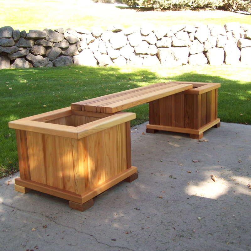 Camdenton Cedar Outdoor Bench, Cedar Stain