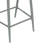 Outdoor 30.25" Seat Height Metal Frame Barstools With PE Rattan Scallop-Shaped Backrest, Set Of 2, Matte Grey-1085073247-1085073245