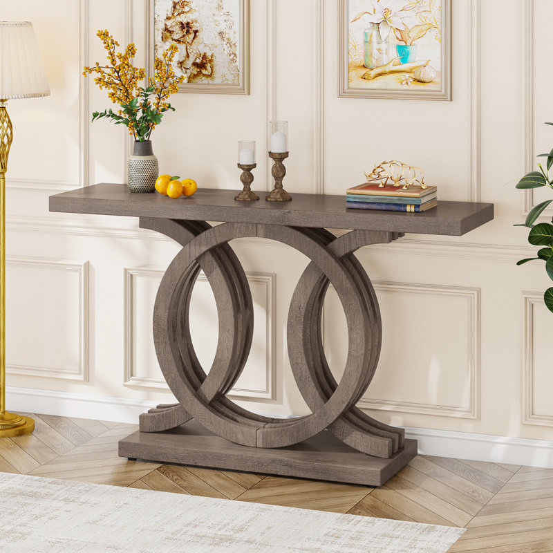 Console en bois 55,11 "Andreafsky, Brun