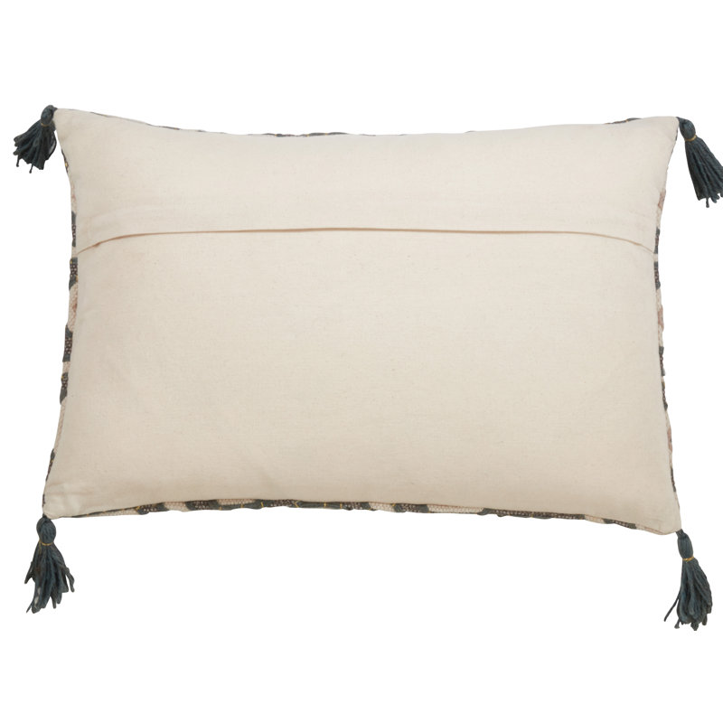 Housse et insert de coussin géométrique en coton, Plumes