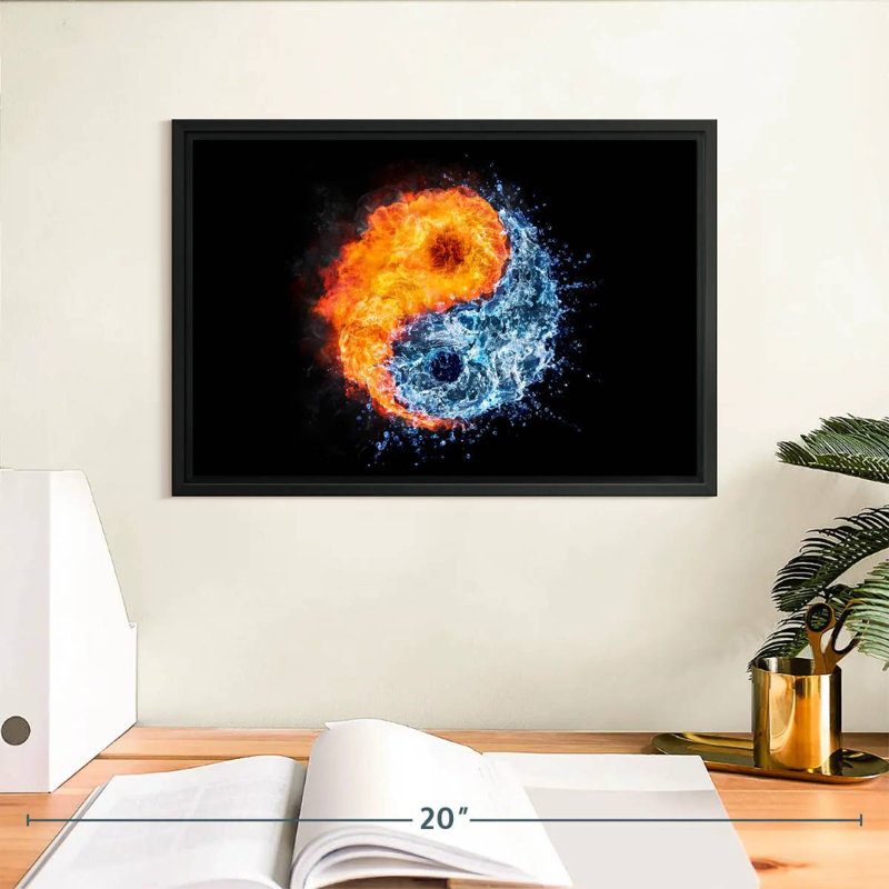Yin Yang Elements, 9" H x 13" W