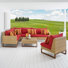 Ensemble de conversation modulaire en rotin 5 pièces avec coussins Sunbrella Tullio