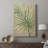 Burlap Palm Frond II -Custom Wrapped Gallery Cavas-2138630934