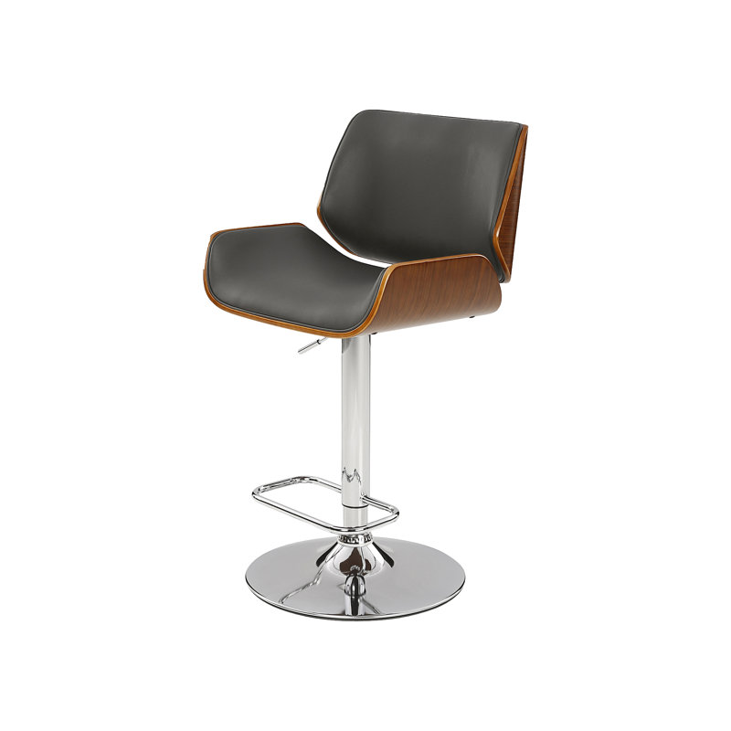 Cecillia Swivel Upholstered Adjustable Height Counter Stool