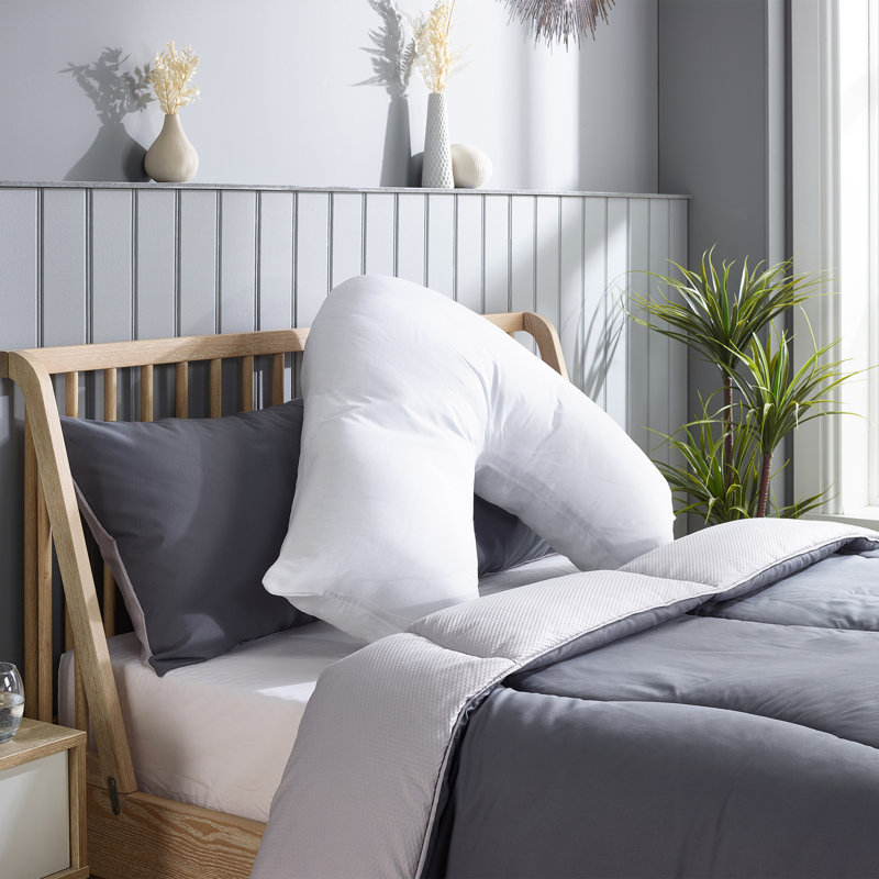 Specialist Pillows Slumberdown V Shape Medium Support Back Sleeper Pillow