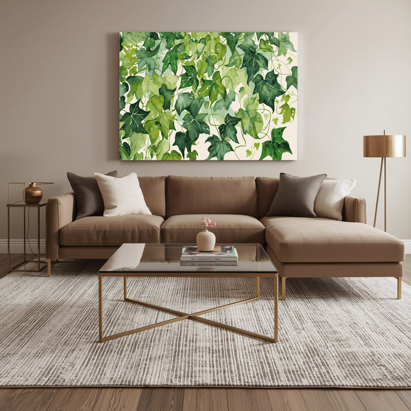 Art mural sur toile Botanical Ivy Green