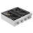 Empava 30 in. 4 Burners Slide-in Natural Gas Cooktop Range Top, in Stainless Steel, with LP Convertible, 18K BTU Power Burner