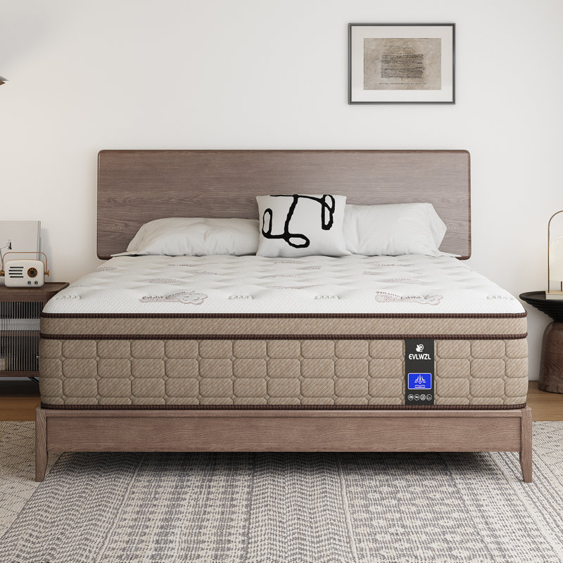 10''Pain Relieving Hybrid Mattresses For Extra Lumbar & Hip Support - 365-Night Trial - Fiberglass-Free Bed In A Box - No Odor, Certipur-US Certified