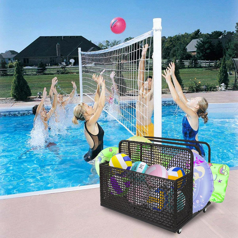 Highland Dunes Polyethylene Plastic Storage Tub & Tote, Black