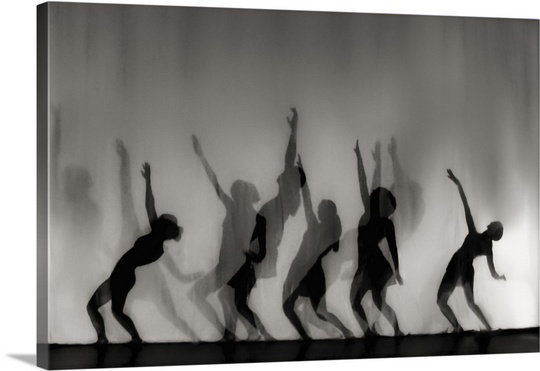 «Straub Dance Is the Langage of Soul» par Yvette Depaepe - impression d'art graphique, H 20 po x l 30 po x P 1,5 po, Toile