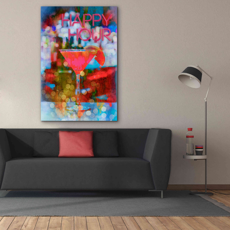 «Happy Hour» par Andrea Haase, estampe numérique sur toile, H 60 po x l 40 po x P 1,5 po