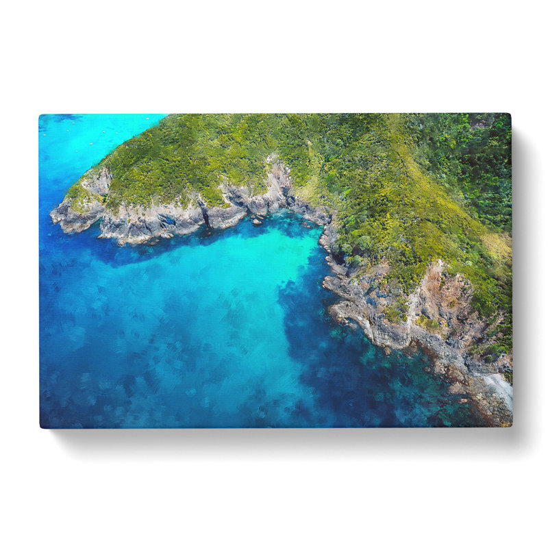 Bay Of Islands In New Zealand - Wrapped Canvas Print, 40cm H x 60cm W x 3cm D