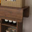 Multi-Functional Folding Table with Storage Shelves and Wheels (47")