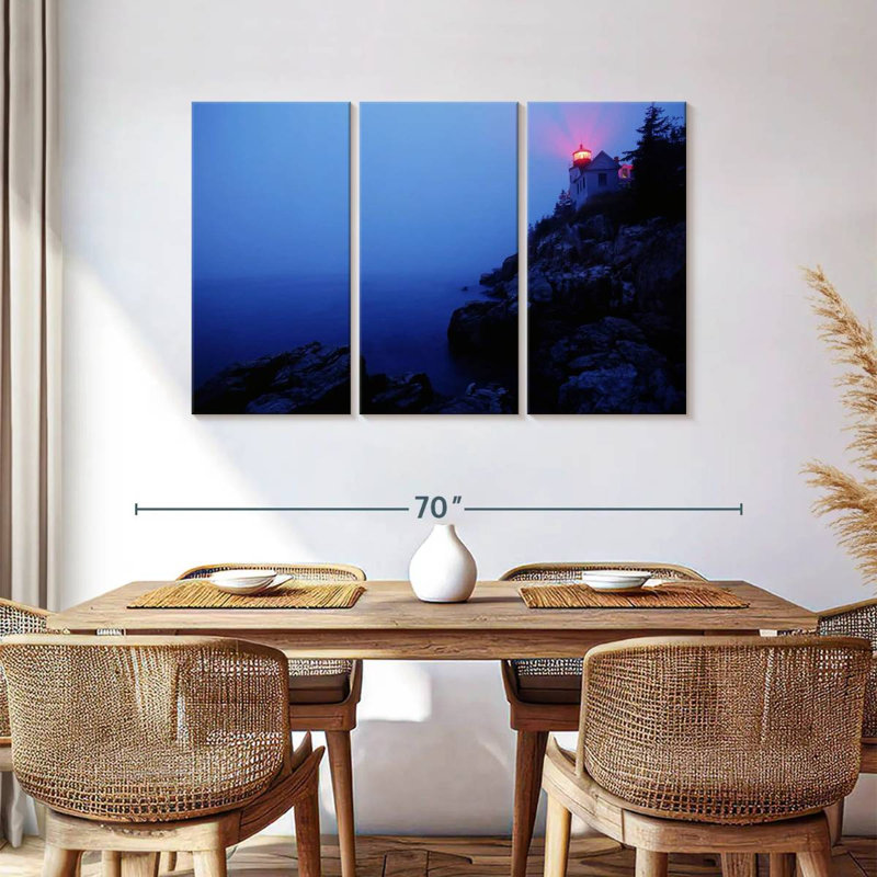 Gillard Acadia Lighthouse, 36" H x 57" W