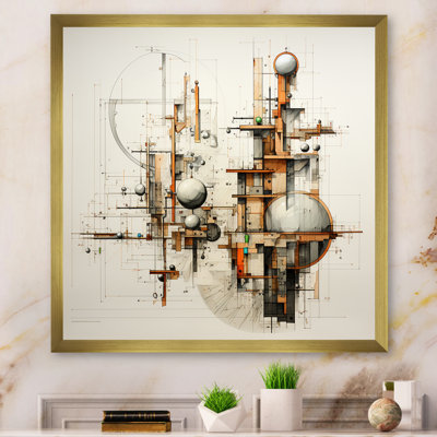 Surrealism Analytic Illistration I - Surrealism Canvas Wall Art