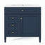 Ensemble de meuble-lavabo simple 36 po avec plateau en résine et miroir Diovanni-130708982