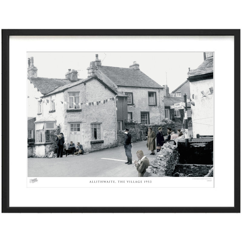 Allithwaite, The Village 1953 by Francis Frith - Single Picture Frame Print, 40cm H x 50cm W x 2.3cm D