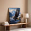 Toile, "Un majestueux aigle s'envole gracieusement sur fond d'art imposant"-1785532106