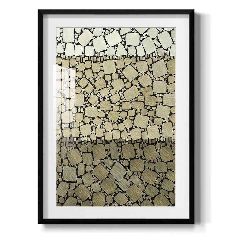 Bedrock I - Impression encadrée, H 28,5 po x l 20,5 po, Noir