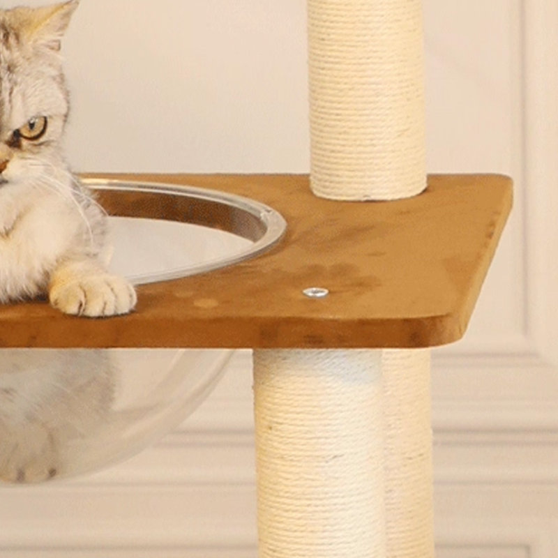 4 Tiers Cat Tree with Condons,Perch,Scratching Posts