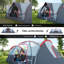 Tente de camping d'extérieur 3 pièces pour 6 personnes