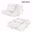 Canapé-lit convertible double escamotable, réglable pour de multiples postures de détente, parfait pour une utilisation peu encombrante et confortable.-298243641